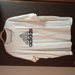 Adidas Classic White Tee with Black Logo